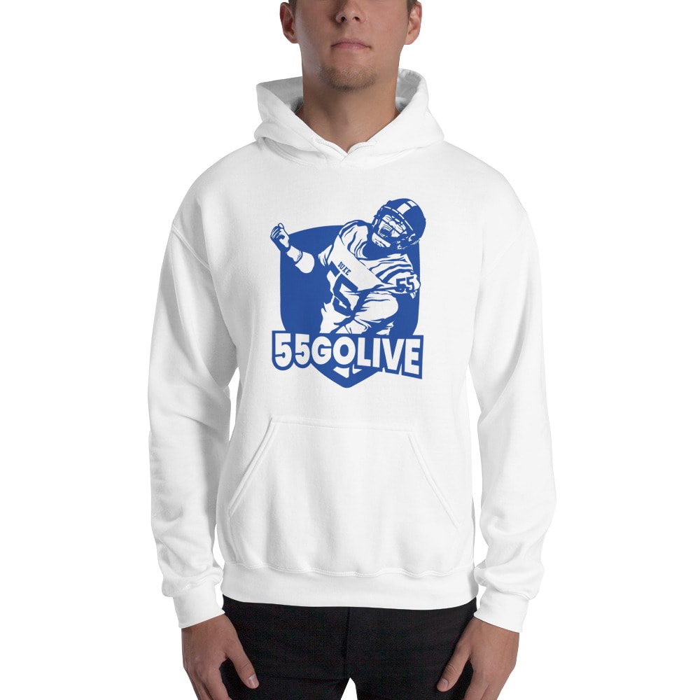 55 GOLIVE by Ja'Mion Franklin Hoodie, Blue White Logo 55 GOLIVE by Ja'Mion Franklin Wo Hoodie, Blue Logo