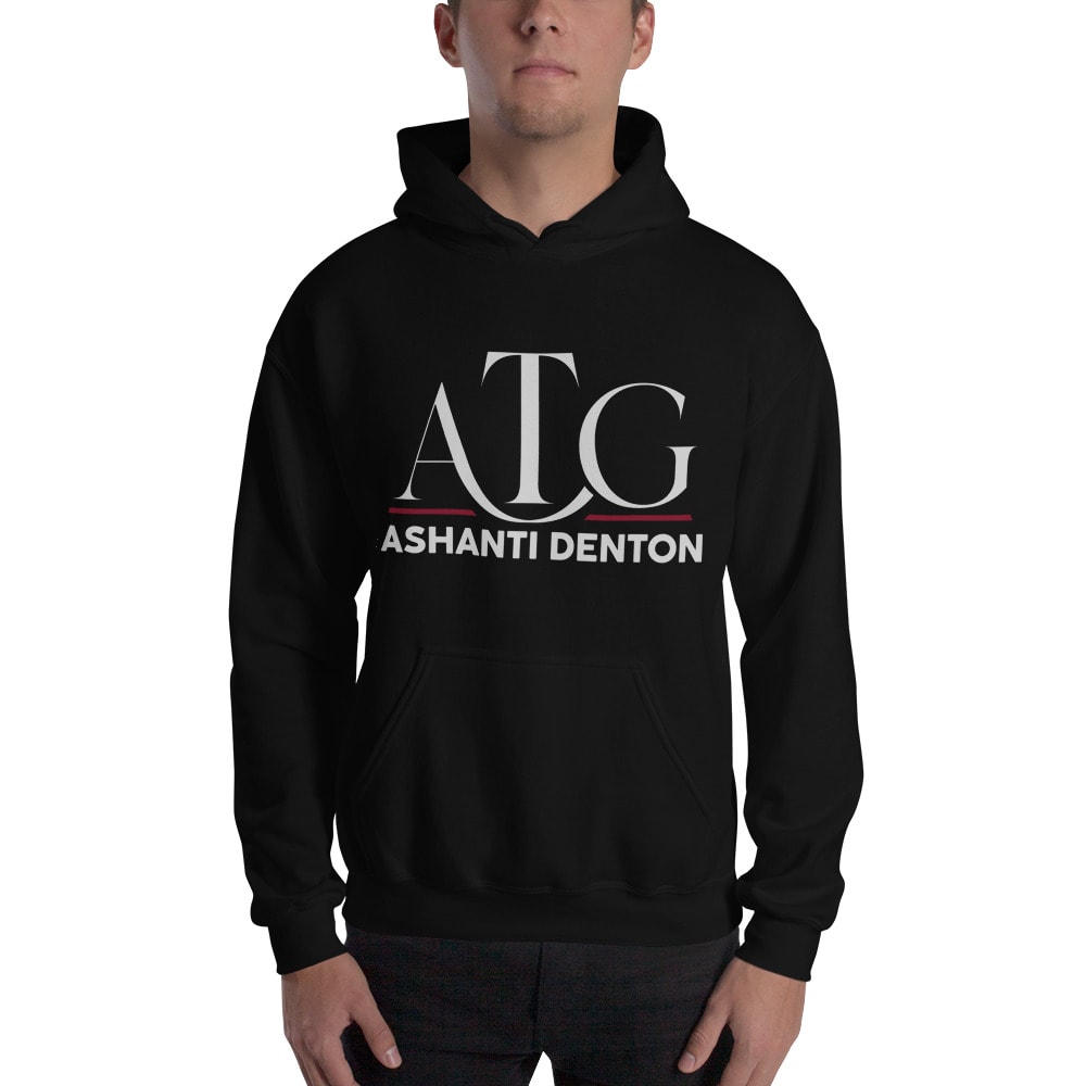 "ATG" by Ashanti Denton Hoodie, White Logo