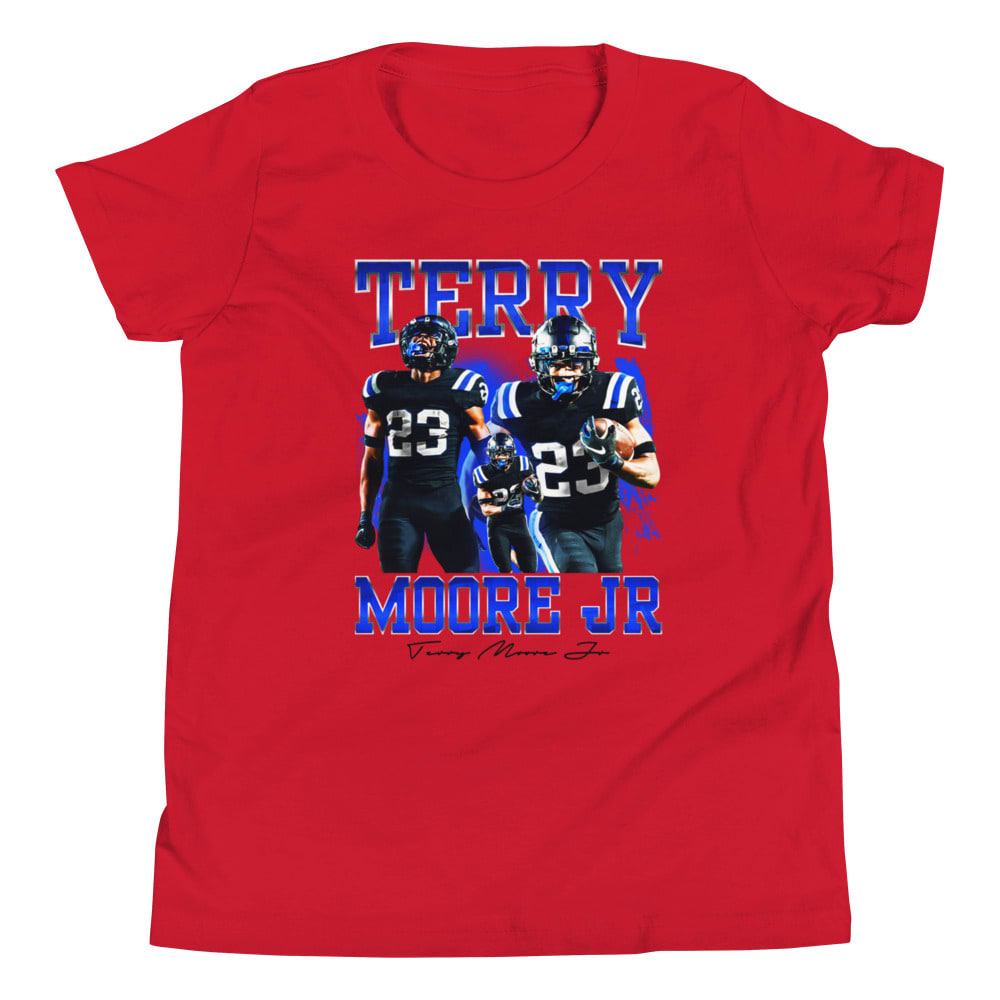 Terry Moore Jr  Youth T-Shirt, Black Logo