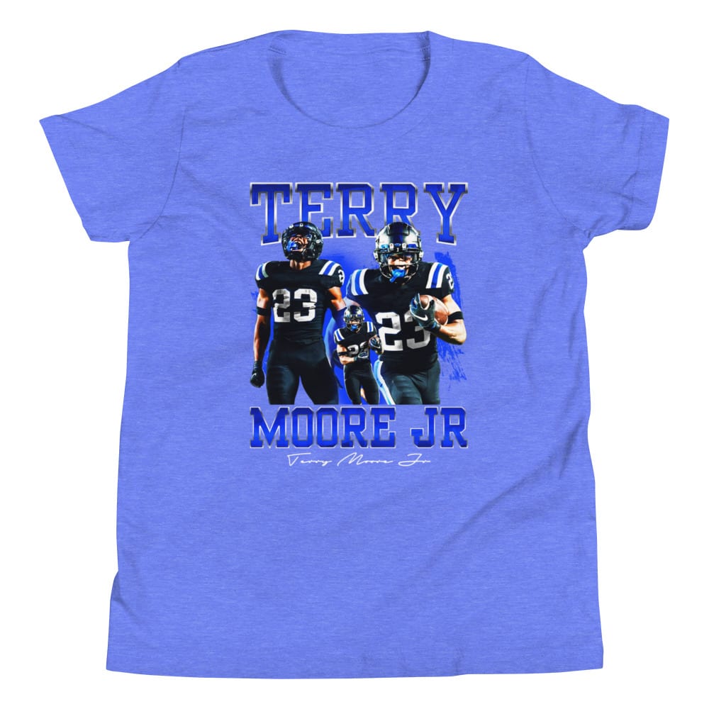 Terry Moore Jr  Youth T-Shirt, White Logo