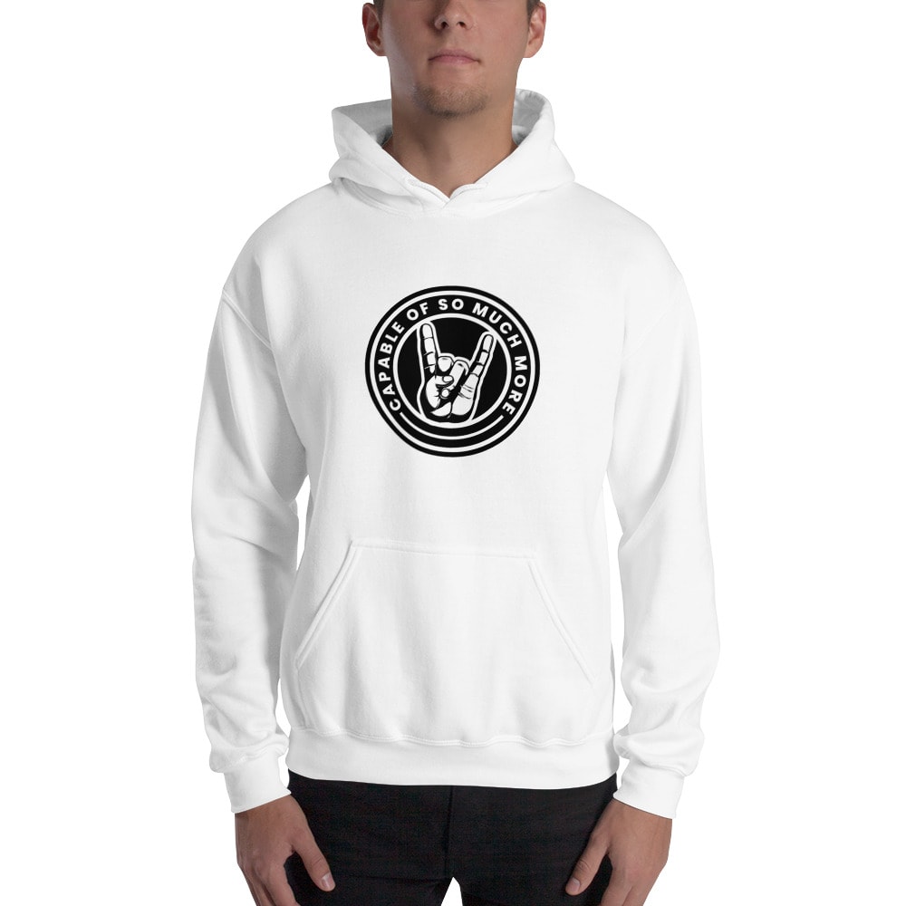"Capable of So Much More" by Grace Jenkins Hoodie, Black Logo