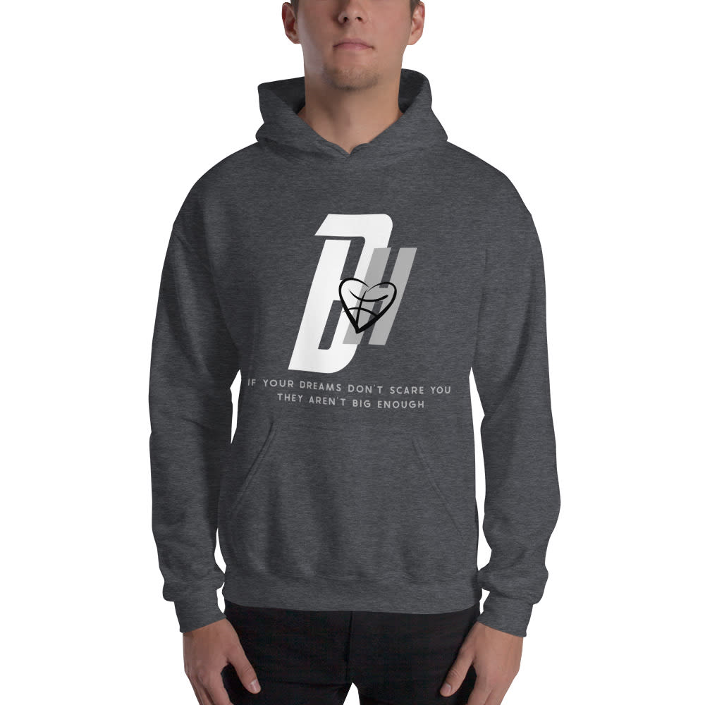 BH by Bria Hartley Hoodie, White Gray Logo