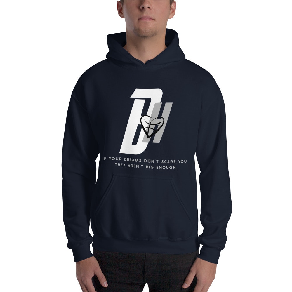 BH by Bria Hartley Hoodie, White Gray Logo