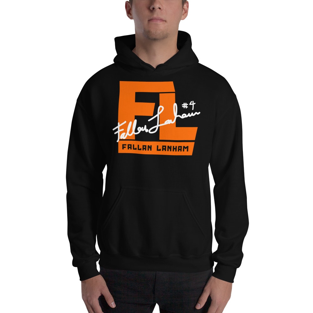 FL#4 by Fallan Lanham Hoodie, White Logo