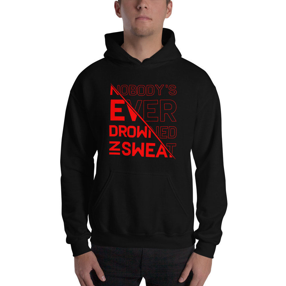 "Nobody's Ever" by Christopher Ro Hoodie, Red Logo