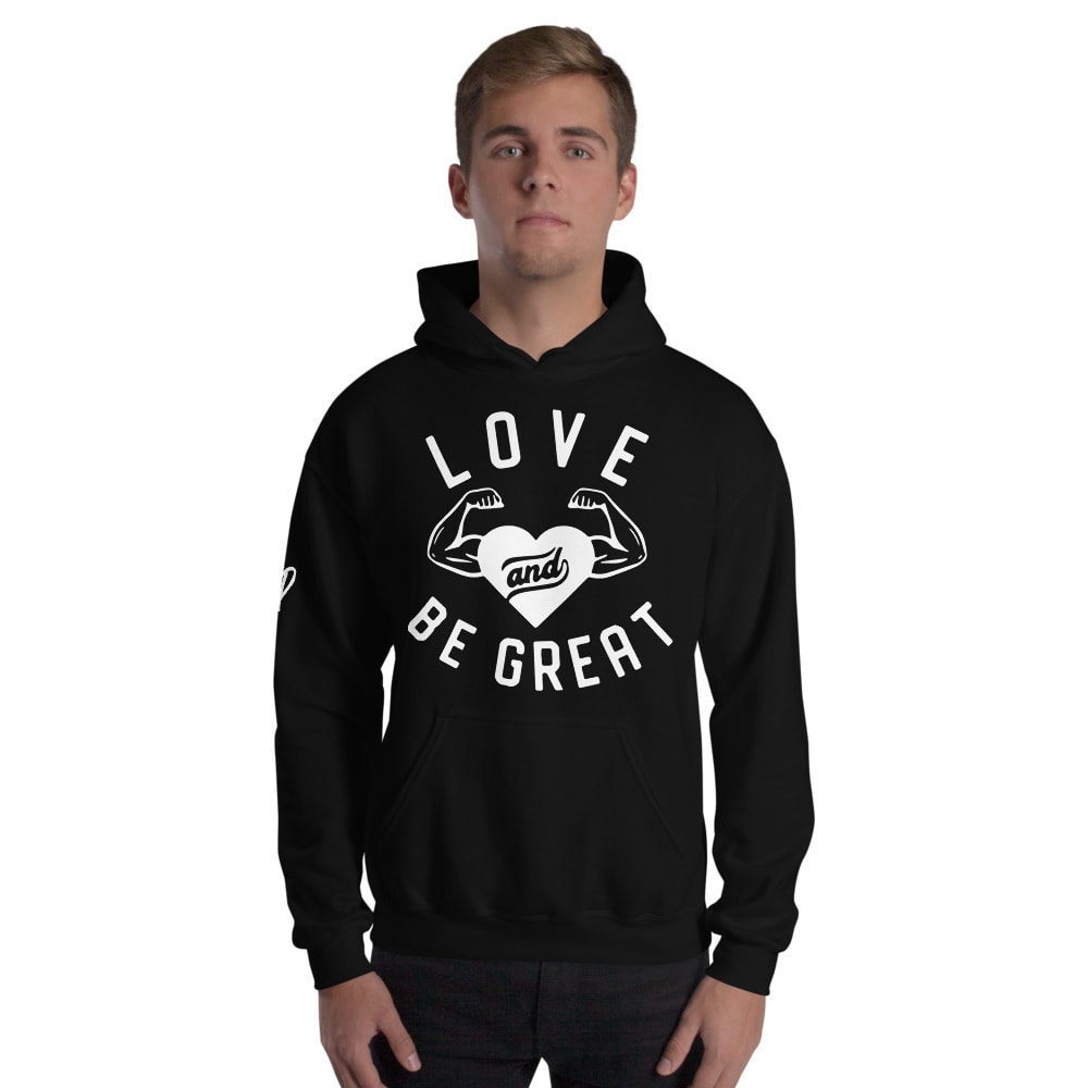 Love Be Great Hoodie, White Logo