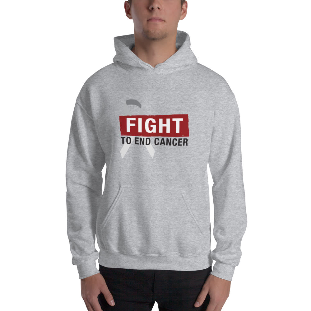 Fight To End Cancer by Scott Selland ’s Hoodie, Red Black Logo