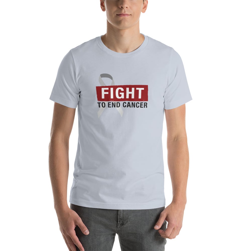 Fight To End Cancer by Jeff Skrypek ’s T-Shirt, Red Black Logo