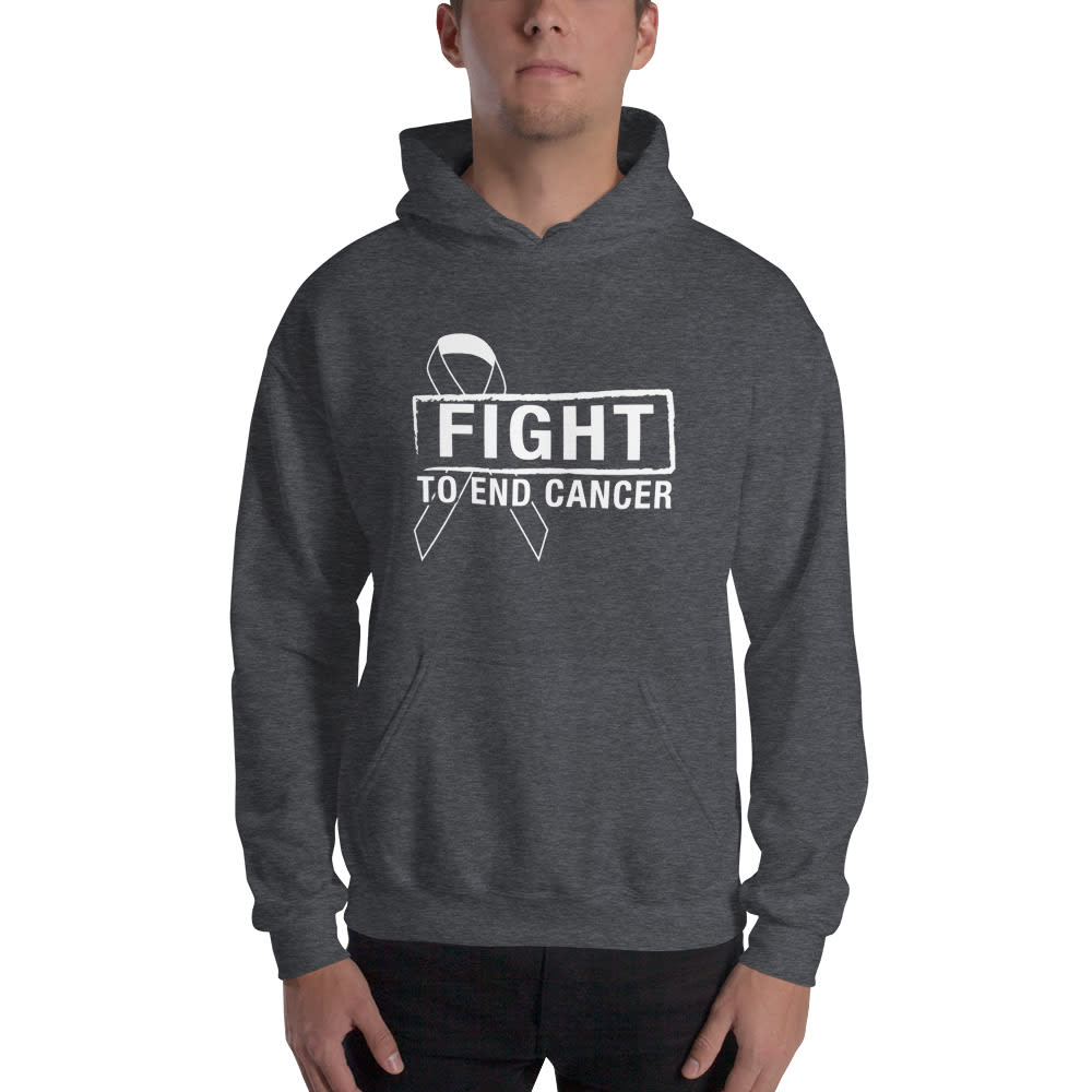 Fight To End Cancer by Jeff Skrypek ’s Hoodie, White Logo