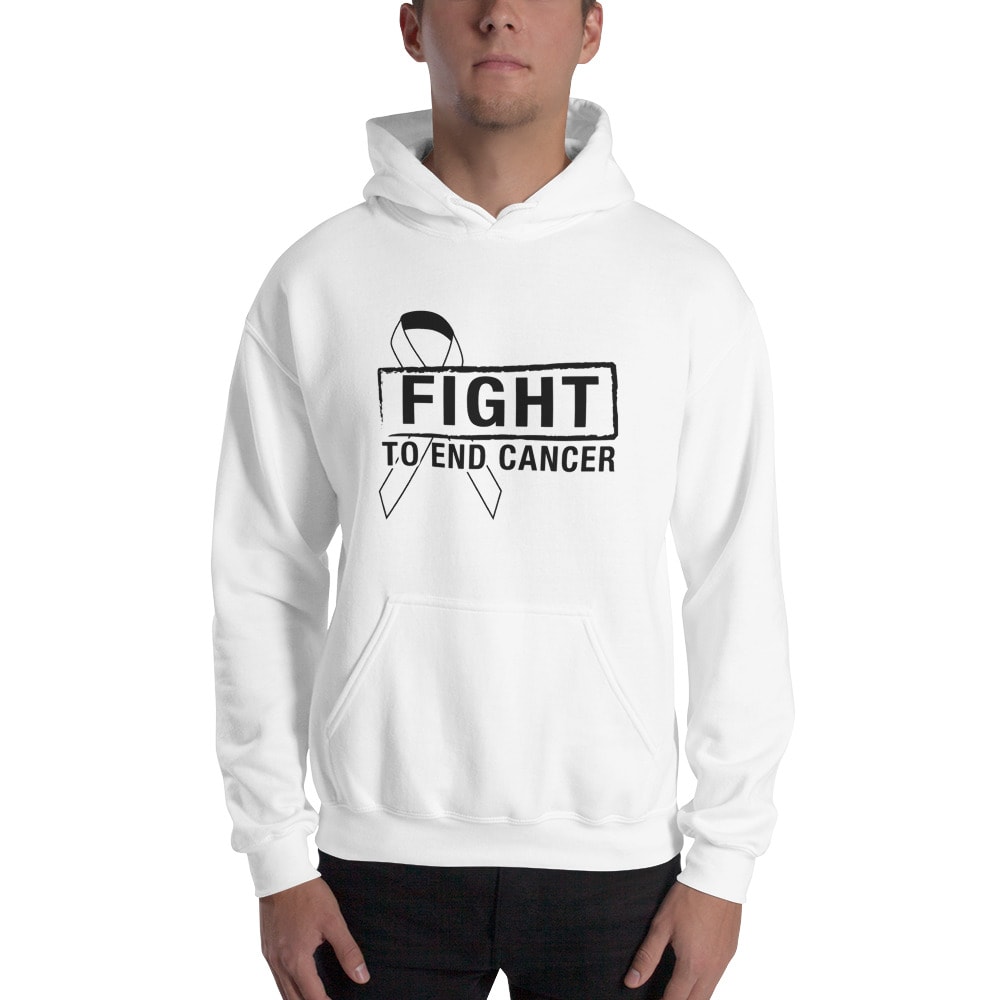 Fight To End Cancer by Joey Woo, Hoodie, Black Logo