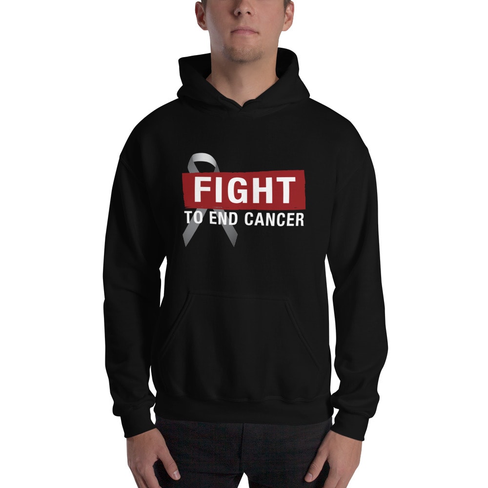 Fight To End Cancer by Julia Siegal ’s Hoodie, Red White Logo