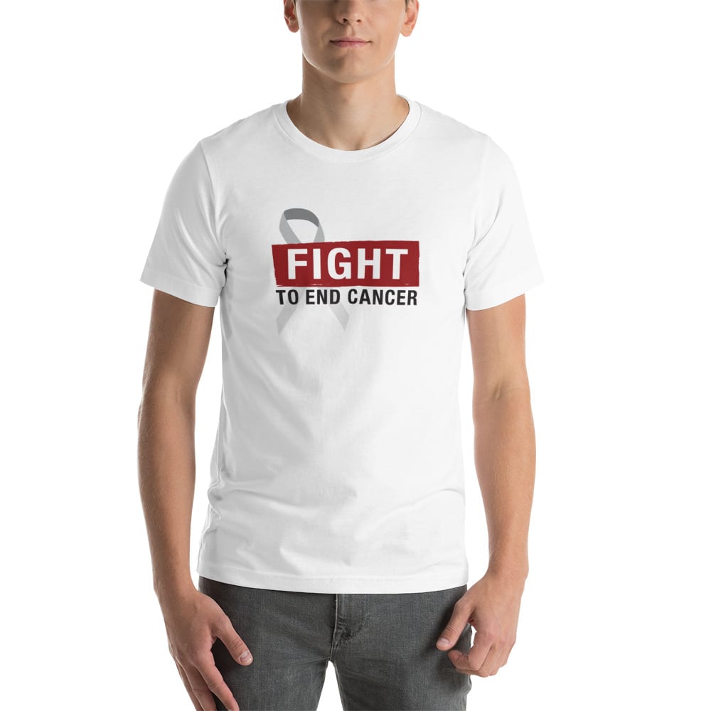 Fight To End Cancer by Mark Maristela ’s Shirt, Red Black Logo