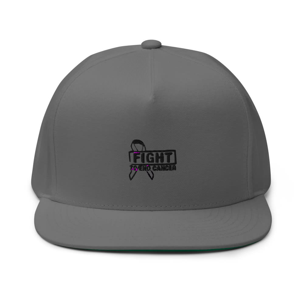 Fight To End Cancer by Mark Maristela Hat, Black Logo