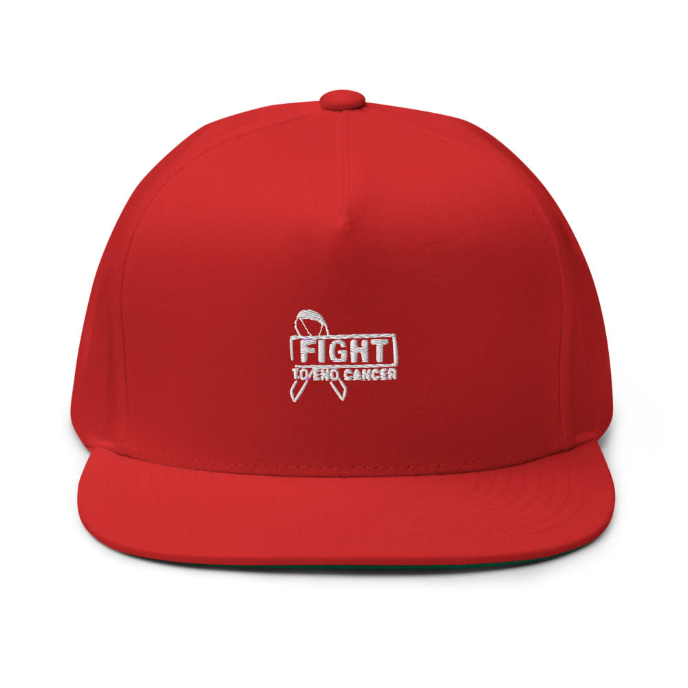 Fight To End Cancer by Mark Maristela Hat, White Logo