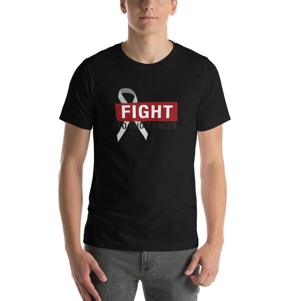 Fight To End Cancer by Mitchell Cairns ’s Shirt, Red White Logo