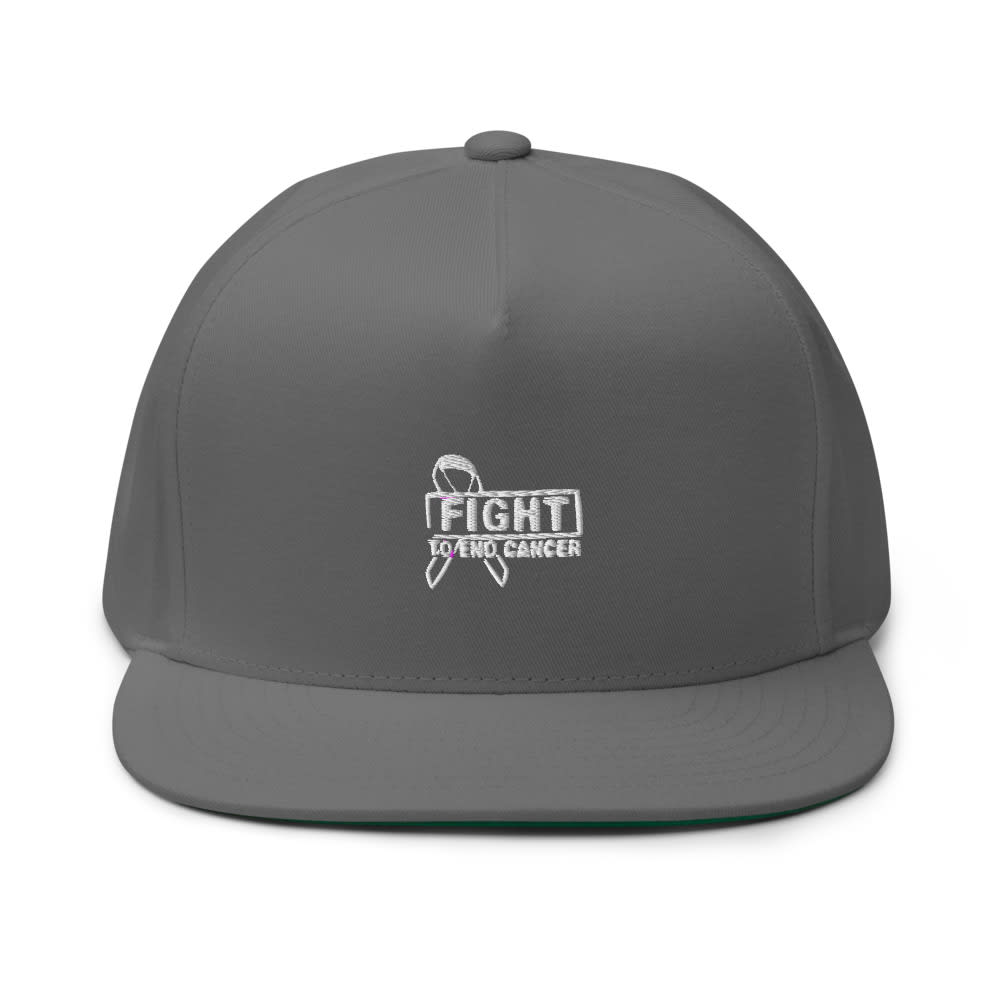 Fight To End Cancer by Mitchell Cairns Hat, White Logo