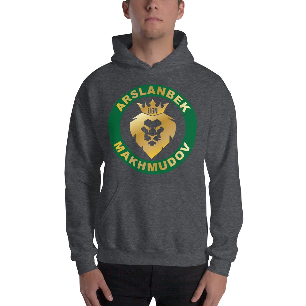Lion's Head by Arslanbek Makhmudov Hoodie, Gold Logo