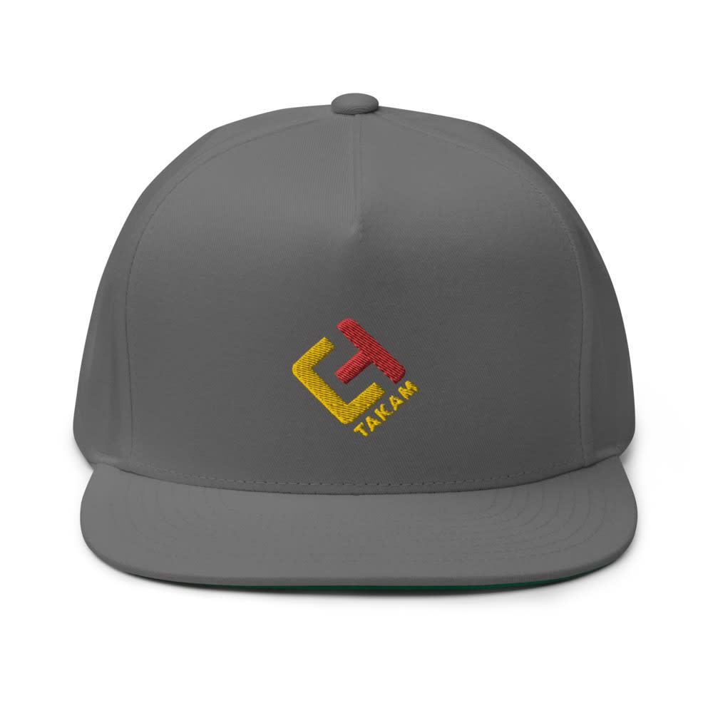  Carlos Takam Hat, Red and Yellow Logo