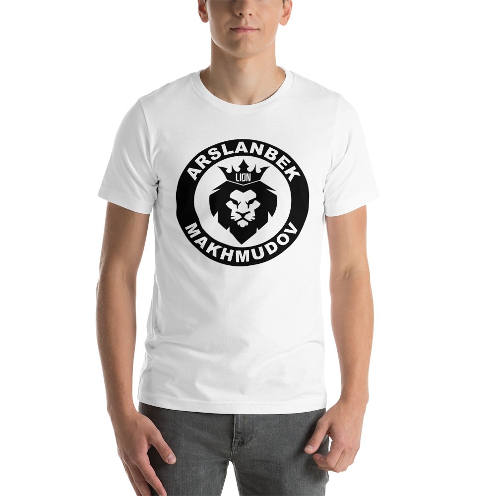 Lion's Head by Arslanbek Makhmudov T-shirt, All black Logo