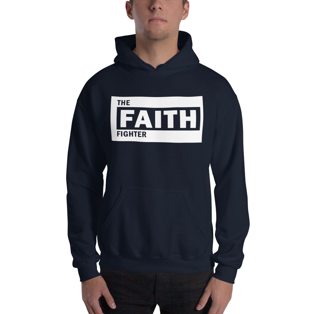 The Faith Fighter V#3 by Jason Ingwaldson Hoodie, White logo