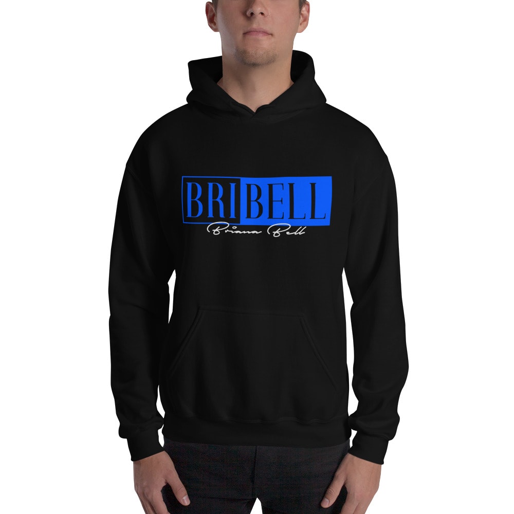 "BriBell" by Briana Bell Hoodie, White Logo