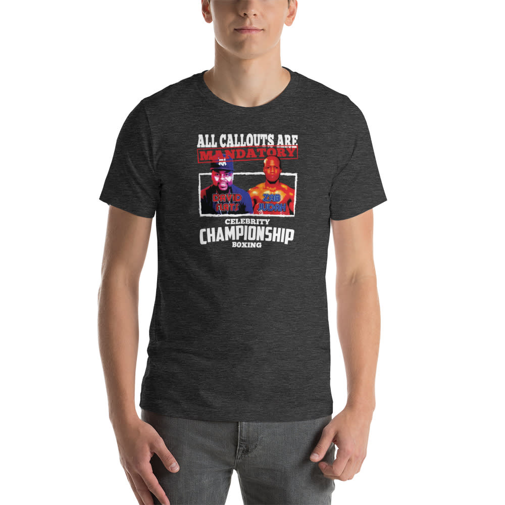 Celebrity Championship Boxing by David Sparks ’s T-Shirt,, White Logo