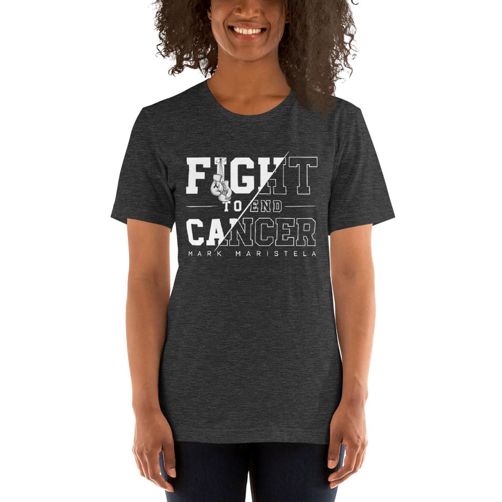 Fight To End Cancer II by Mark Maristela T-Shirt, White Logo