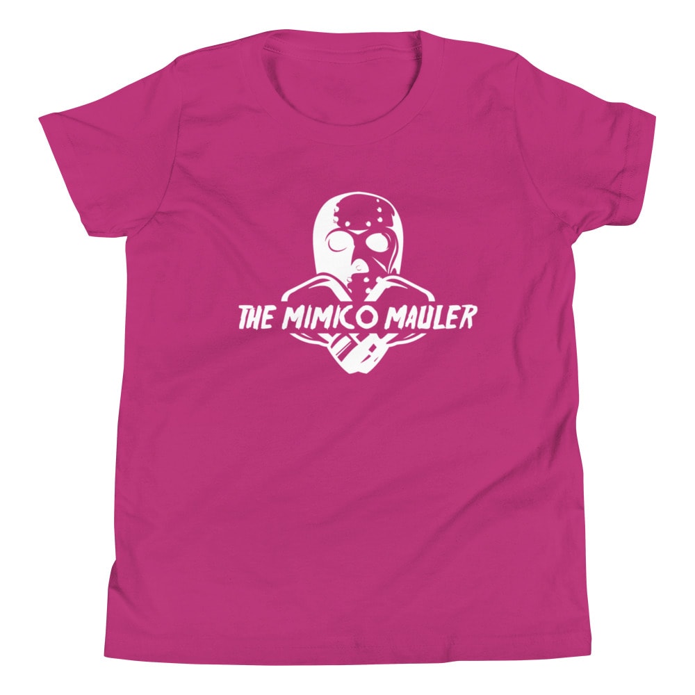 Mimico Mauler by Jeff Skrypek Youth T- Shirt, White Logo