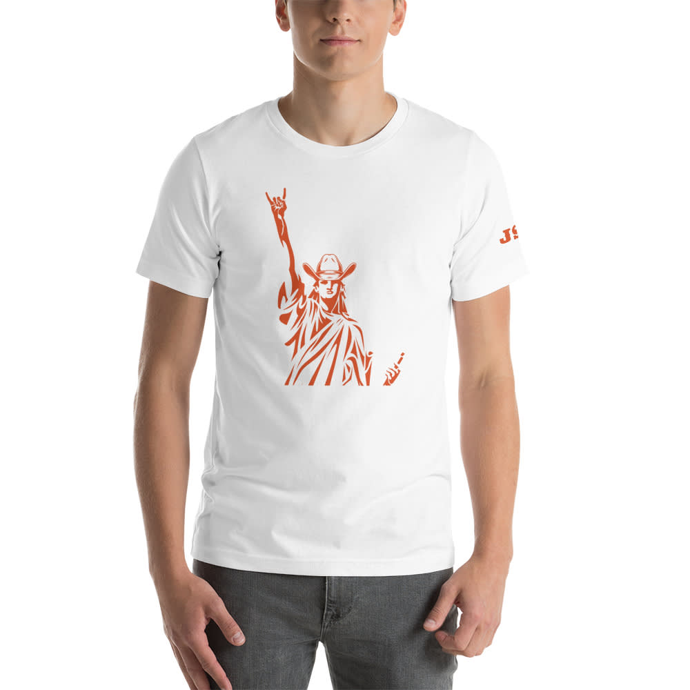 "JS11" by Jilly Shimkin Shirt, Orange Logo