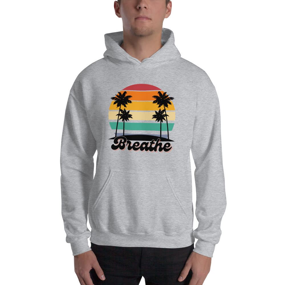 "Breathe" by Hernando Planells Hoodie, Black Logo