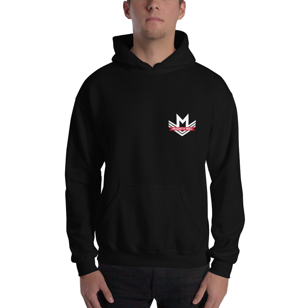 A Mighty Fan by Melanie Muto ’s Hoodie, White Red Logo