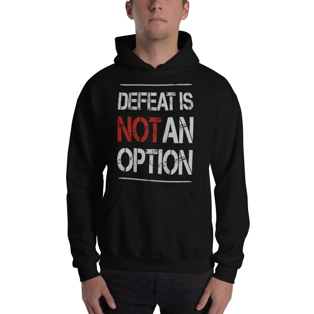 Kingsway Boxing Club Hoodie, No Defeat, White Logo