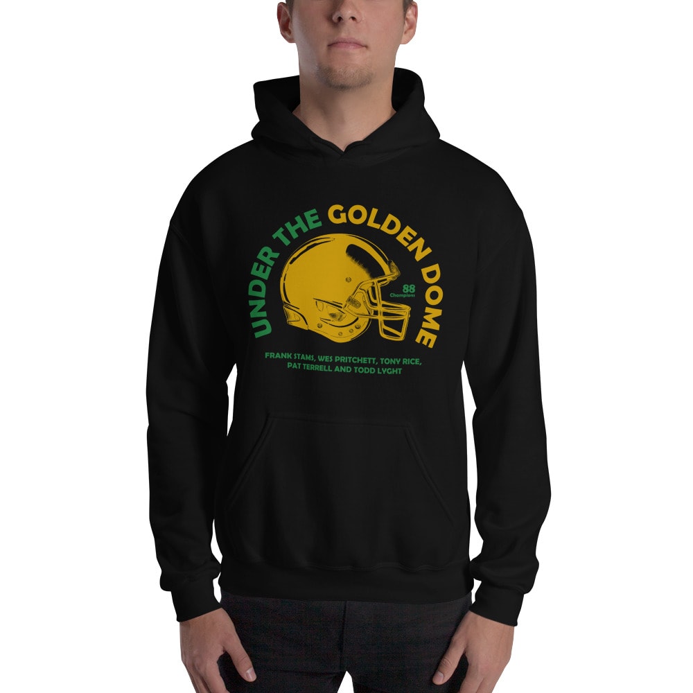 "Under The Golden Dome" Unisex Hoodie, Gold Logo