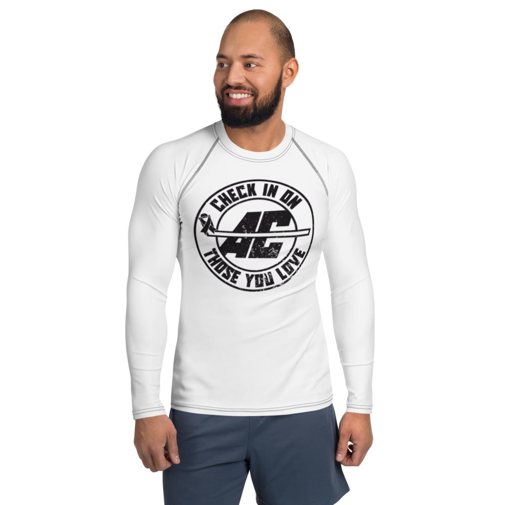 AC Check in on those you Love by Ashley Clark Compression Fit, Black Logo