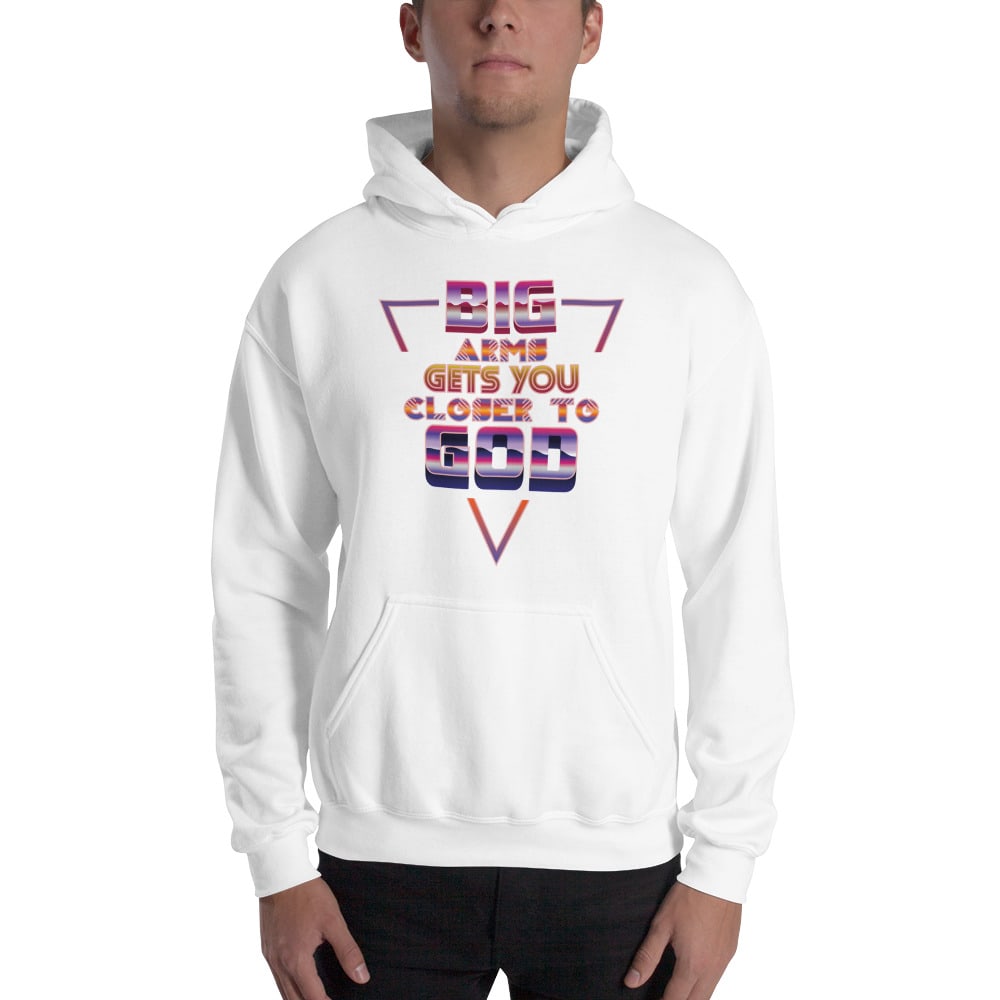 BIG Arms Gets You Closer To God Steve Weatherford Unisex Hoodie, Dark Logo