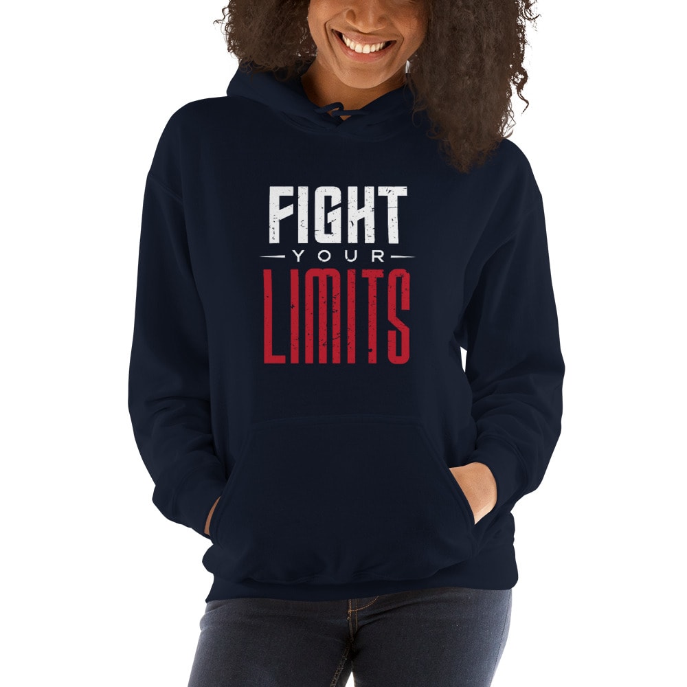 "Fight Your Limits" by Southpaw Family Fitness and Boxing, Unisex Hoodie, White Logo