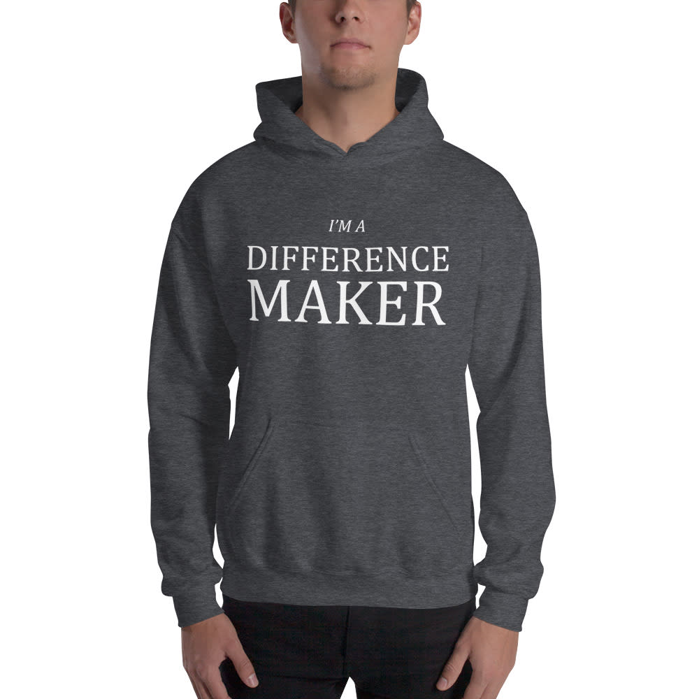 "I'm A Difference Maker" by Brad Cousino Hoodie, White Logo