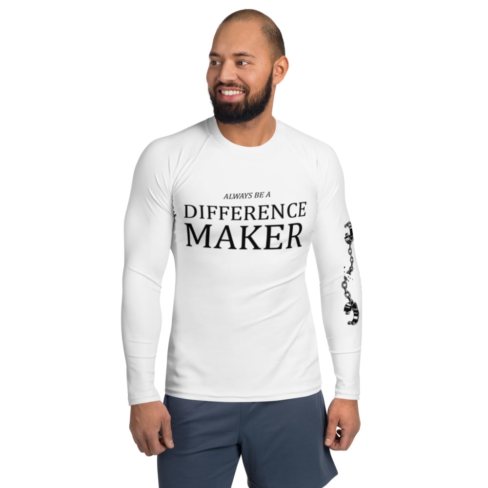"Always be a Difference Maker" by Brad Cousino Compression Fit, Black Logo