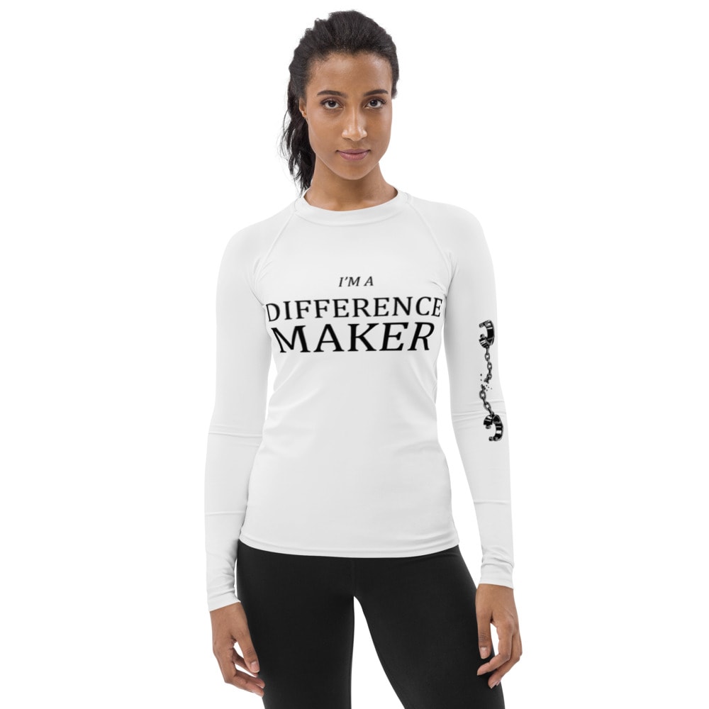 "I'm A Difference Maker" by Brad Cousino Compression Fit, Black Logo
