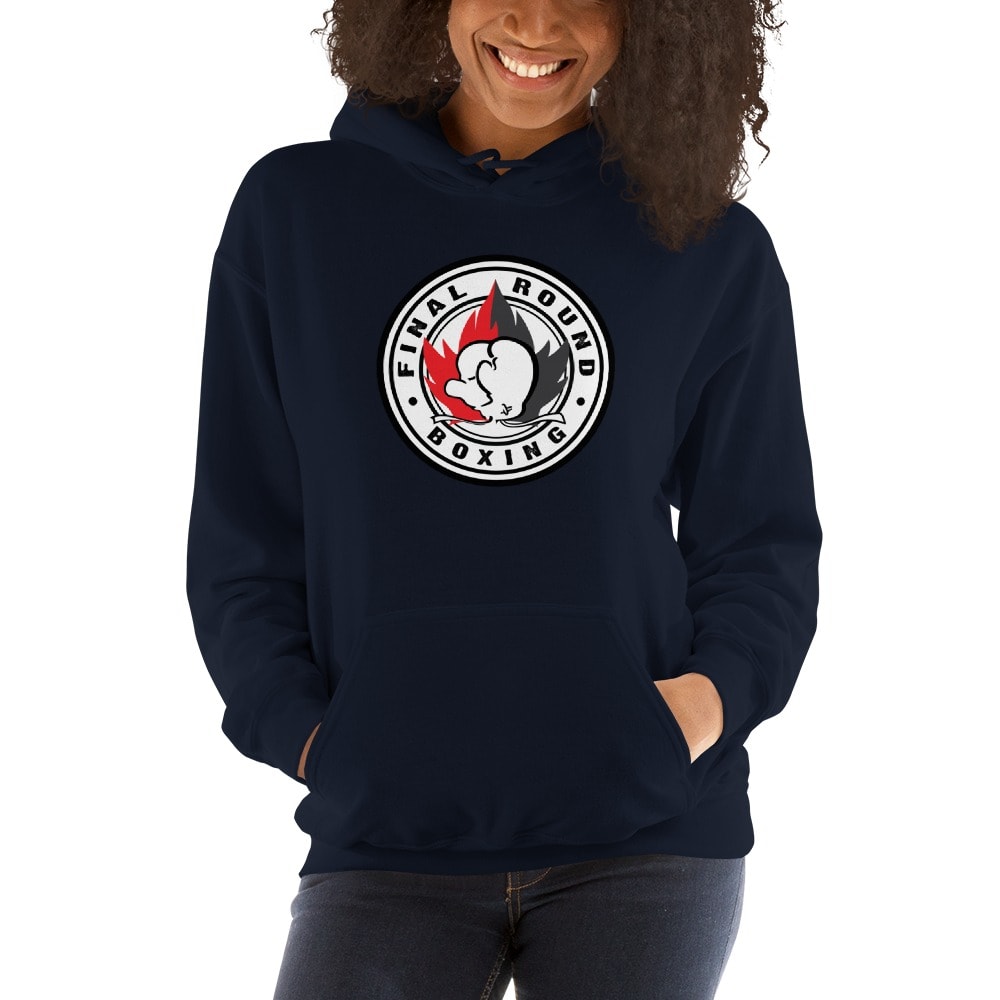  Final Round Women’s Hoodie, Red And Black Logo