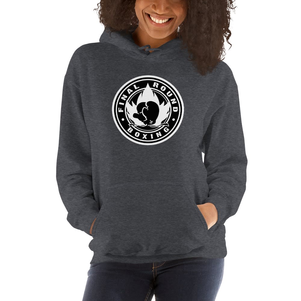  Final Round Women’s Hoodie, Black & White Logo