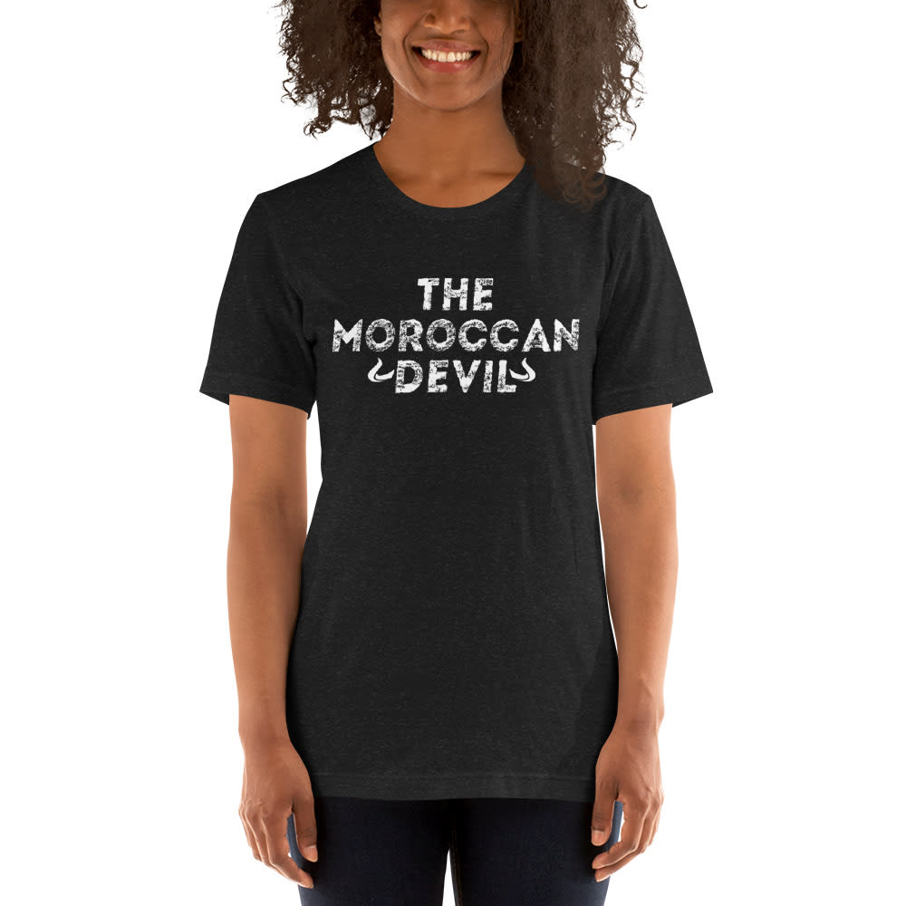 The Moroccan Devil, Women's T Shirt, White Logo, by Youssef Zalal 