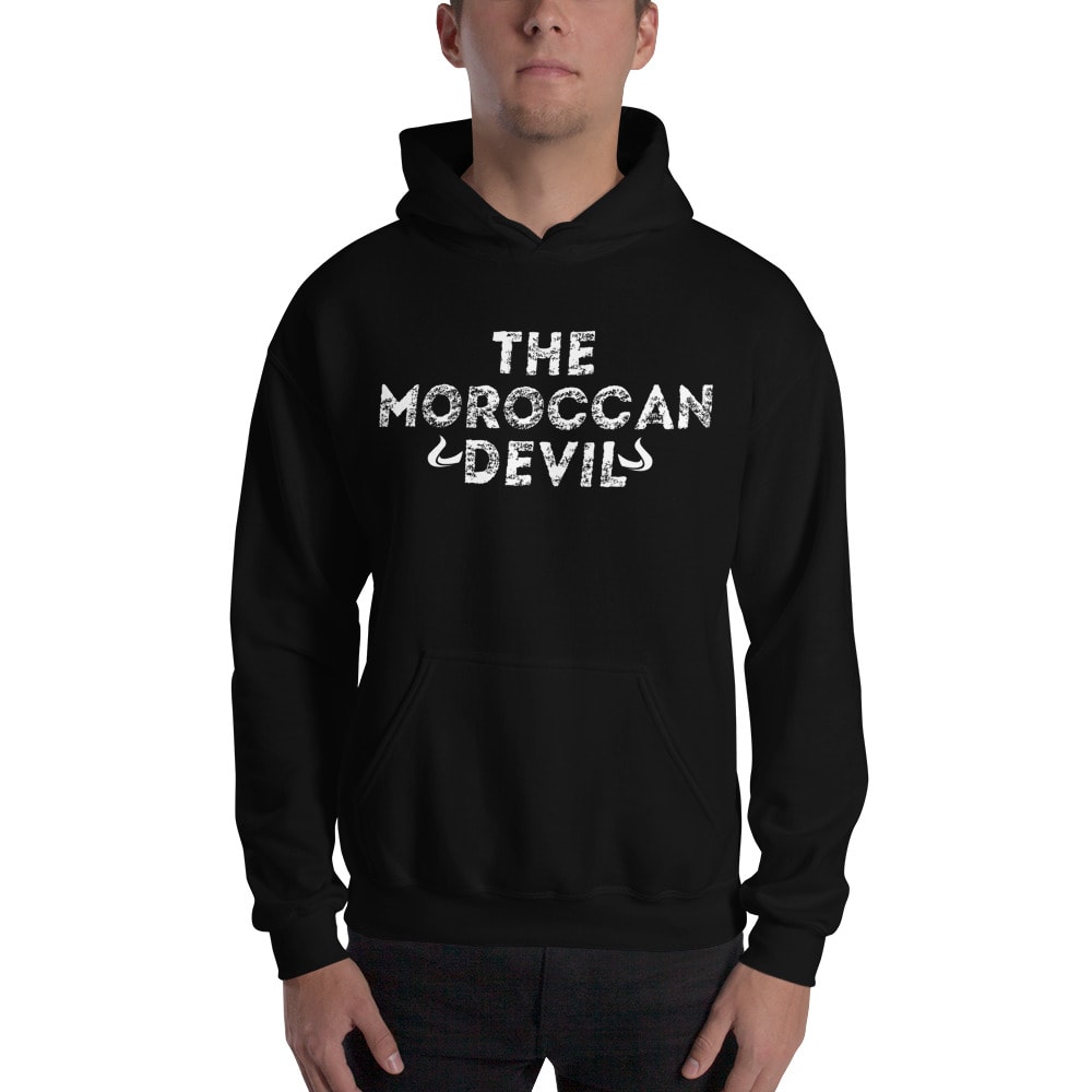 The Moroccan Devil, Hoodie, White Logo, by Youssef Zalal