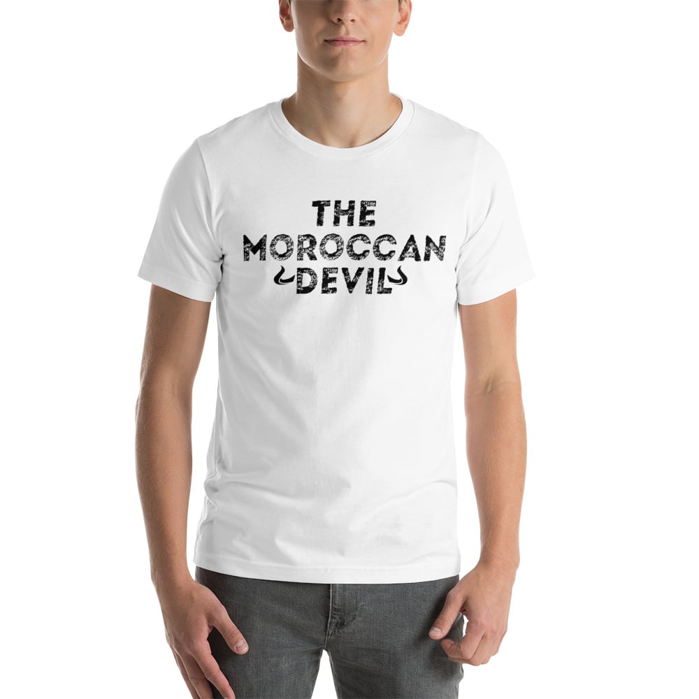 The Moroccan Devil, Men's T Shirt, Black Logo, by Youssef Zalal 