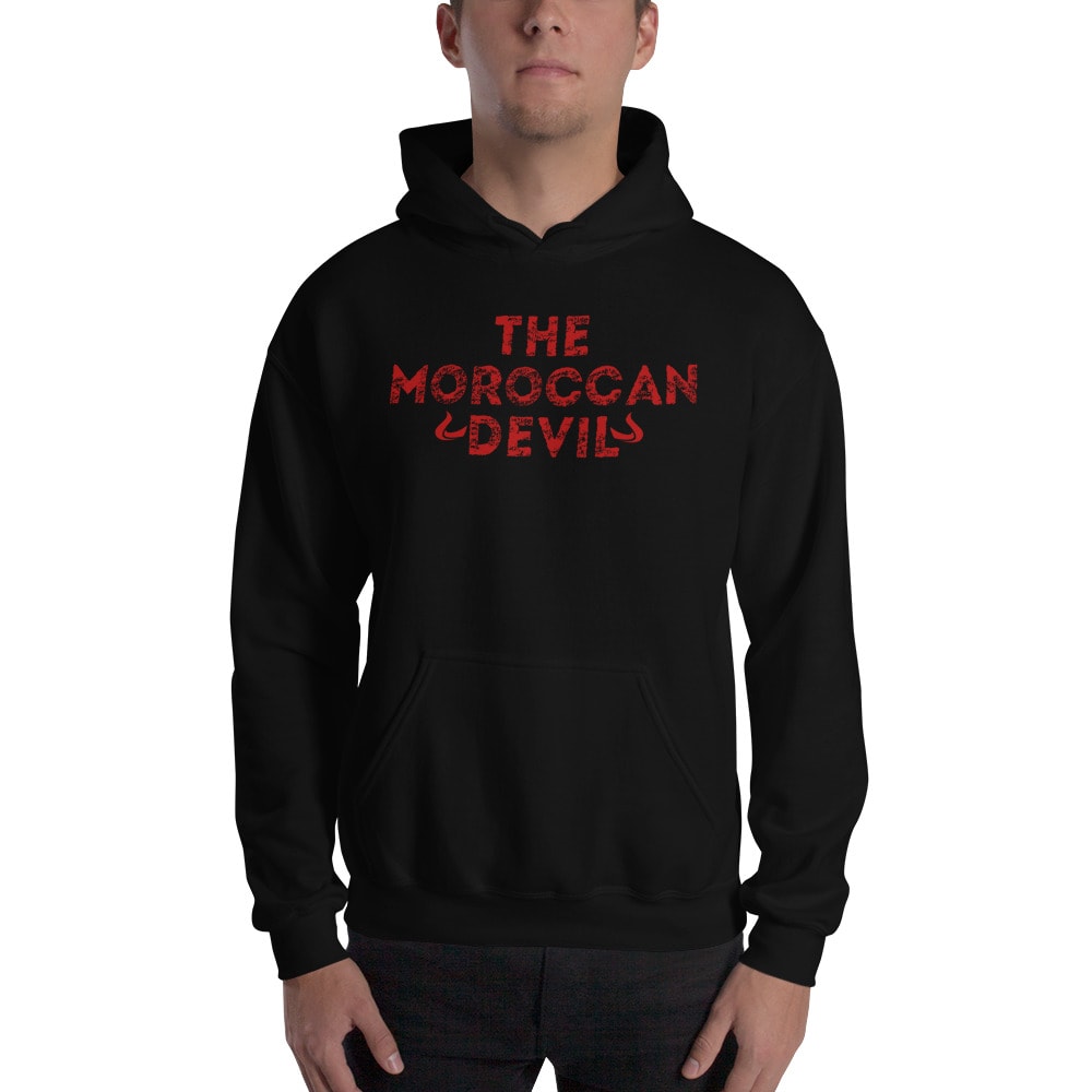 The Moroccan Devil, Hoodie, Red Logo, by Youssef Zalal