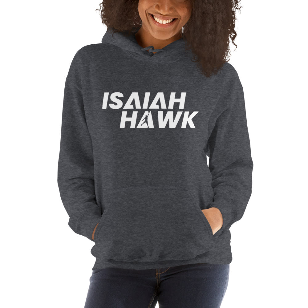Isaiah Hawk II Unisex Hoodie, Light Logo