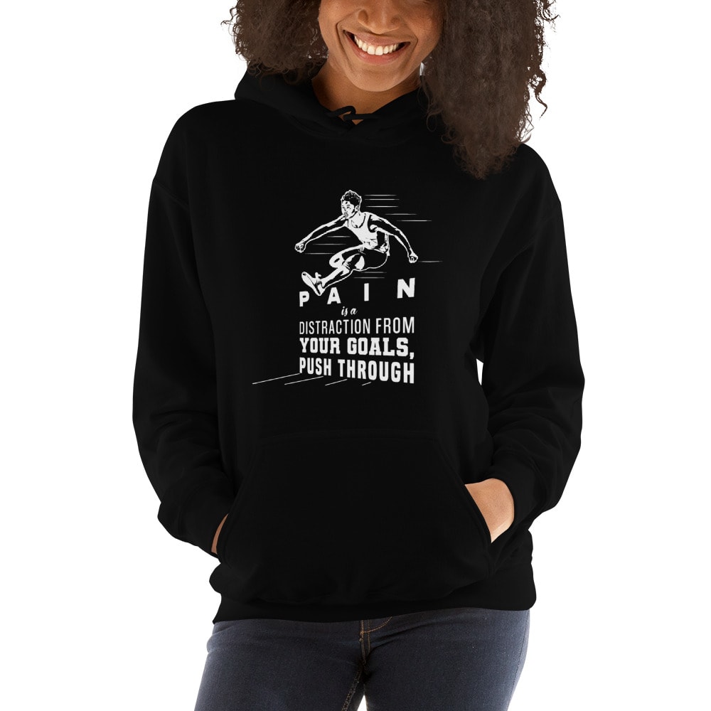 "PainPusher" by Gabriel Singh Unisex Hoodie, Light Logo