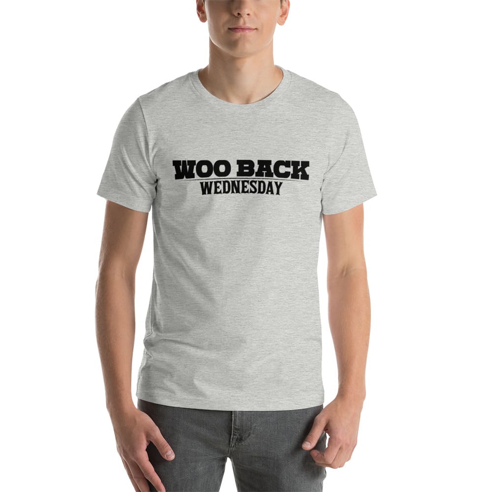 "Woo Back" by Mason Woo Shirt, Black Logo
