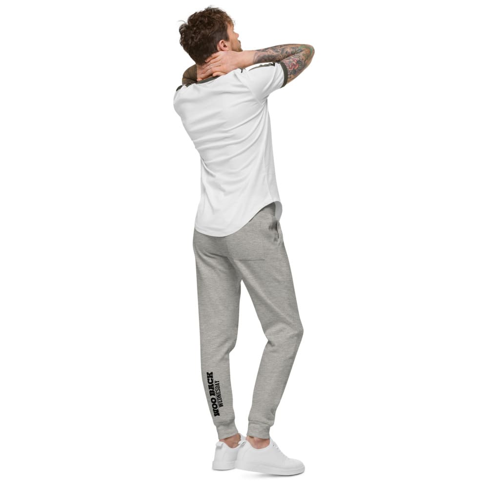 "Woo Back" by Mason Woo Joggers, Black Logo