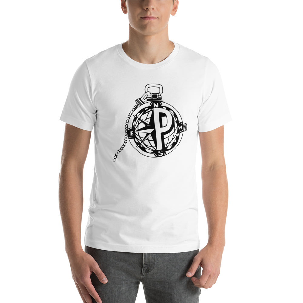 "Polestar Compass" by Ricky Jean Francois T-Shirt, Black Logo